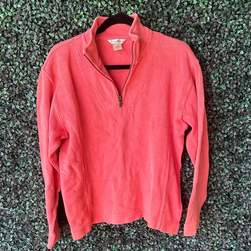 Tommy Bahama Coral Half-Zip Sweatshirt